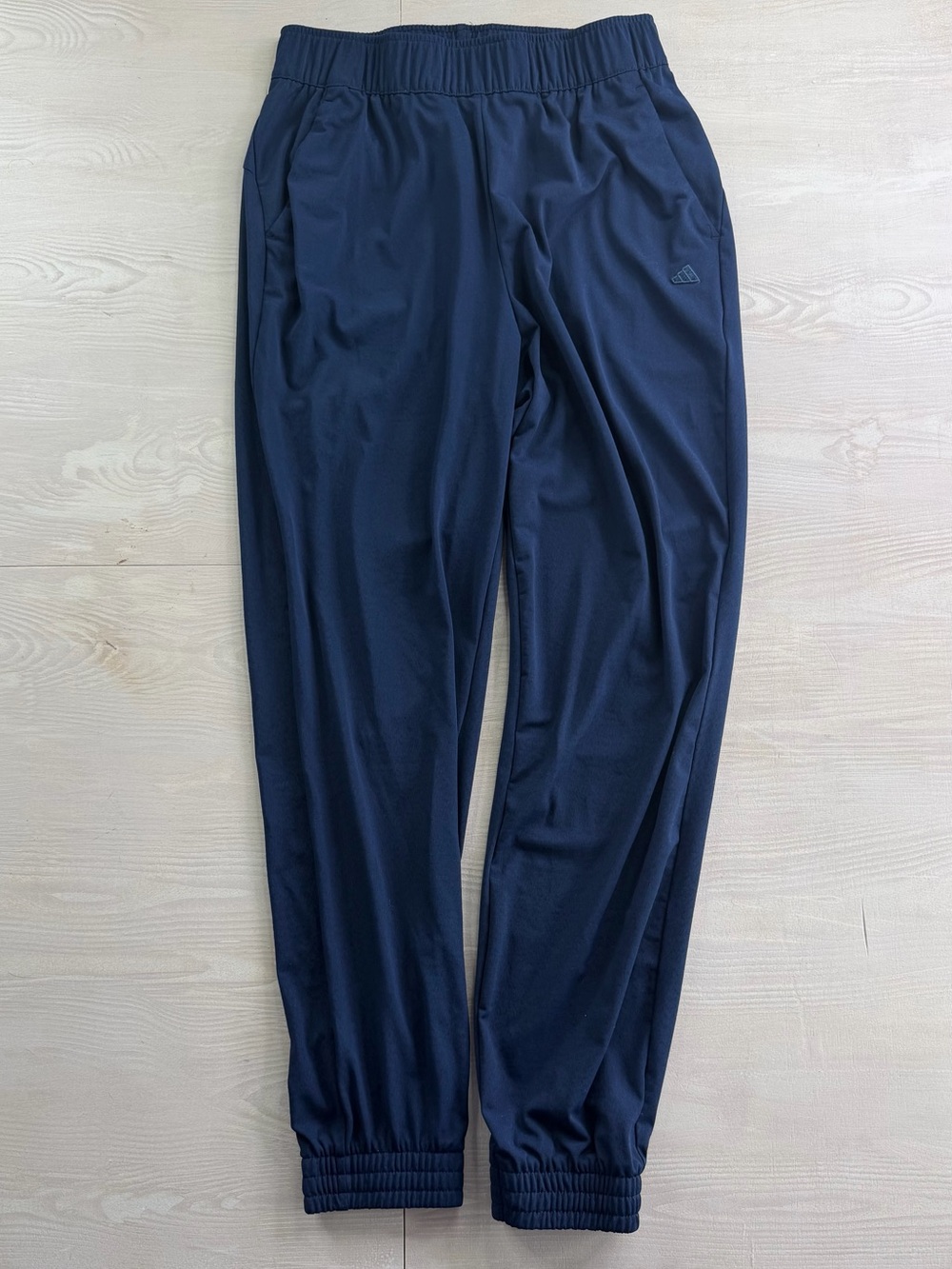 adidas Men's Dark Blue Athletic Joggers with Elastic Cuffs